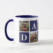 Blue 5 Foto Collage Daddy Tasse (Links)