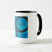 Blue 60 Decade Geburtstag Tasse (VorderseiteRechts)