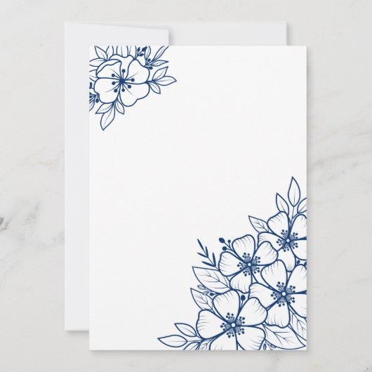 Blue 60. Geburtstagsparty Einladung (Rückseite)