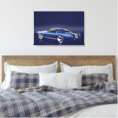Blue '66 Mustang Leinwanddruck (Insitu (Schlafzimmer))