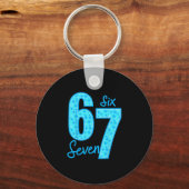 Blue 67 Funny Meme  Schlüsselanhänger (Vorderseite)