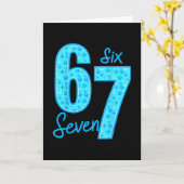 Blue 67 Lustiges Meme  Karte (Gelbe Blume)