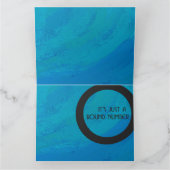 Blue 80 Decade Geburtstag Karte (Innenseite)