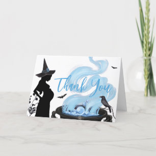 Blue A Baby brütet Halloween Baby Dusche Dankeskarte