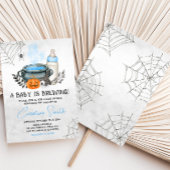 Blue A Baby brütet Halloween Baby Dusche Einladung