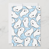 Blue A Little Boo Baby Dusche Einladung (Rückseite)