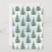 Blue A Little Bundle Joy Christmas Baby Shower Einladung (Rückseite)