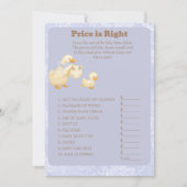 Blue A Silly Goose Price is Right Game card Einladung (Vorderseite)