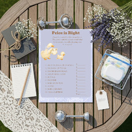 Blue A Silly Goose Price is Right Game card Einladung