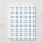 Blue A small Pumpkin Truck Boy Baby Shooter Einladung (Rückseite)