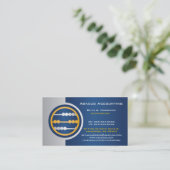 Blue Abacus Accounting Business Cards Visitenkarte (Stehend Vorderseite)