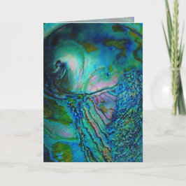 Blue Abalone Motif Einladung