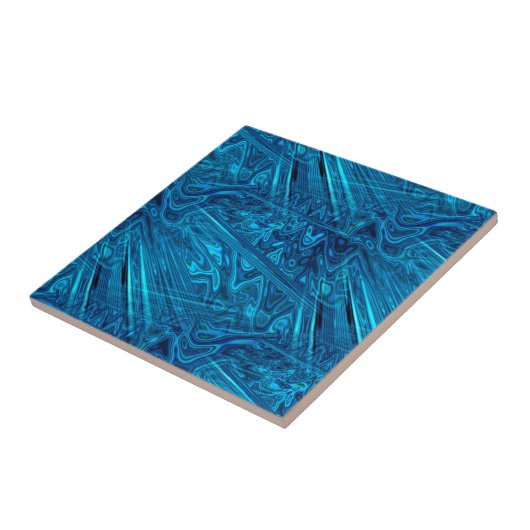 Blue Abalone Paua Fraktal Mutter von Pearl Look Fliese (Seite)