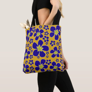 Blue Abend Primrose Design Tasche
