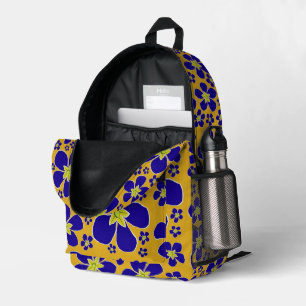 Blue Abend Primrose Druckausschnitt Rucksack