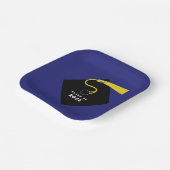 Blue Abschluss 2025 Party Pappteller (Gewinkelt)