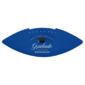 Blue Abschluss Custom High School Graduate Football (Panel)