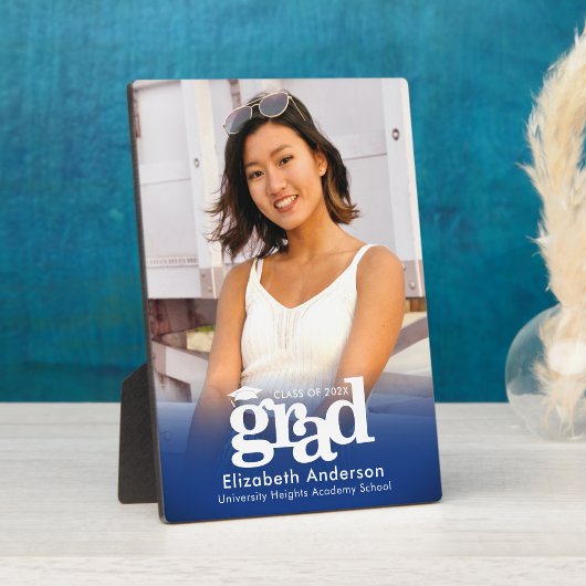 Blue Abschluss Foto Fett Typografie Minimalistisch Fotoplatte