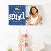 Blue Abschluss Foto Goldmütze Banner (Insitu)
