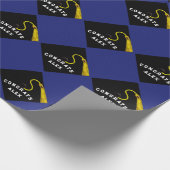 Blue Abschluss Gift Geschenkpapier (Ecke)