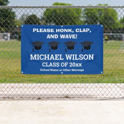 Blue Abschluss Herzlichen Glückwunsch Graduate Banner (Insitu)