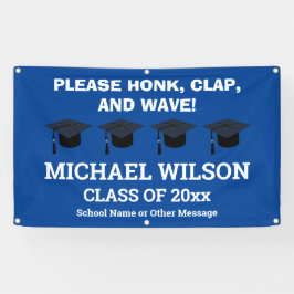 Blue Abschluss Herzlichen Glückwunsch Graduate Banner