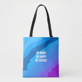 Blue abstract art tasche (Vorderseite)