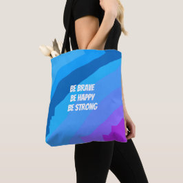 Blue abstract art tasche