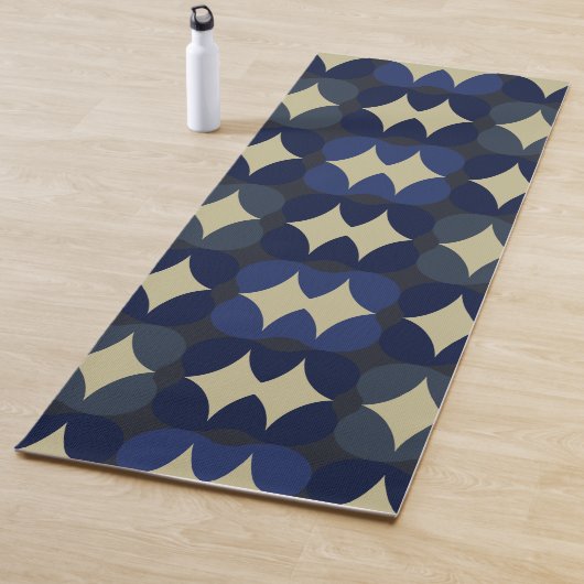 Blue abstract design stylish yoga mat yogamatte (Beispiel)