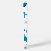 Blue Abstract Designs Mobile Lovers Case-Mate iPhone Hülle (Rückseite / Links)