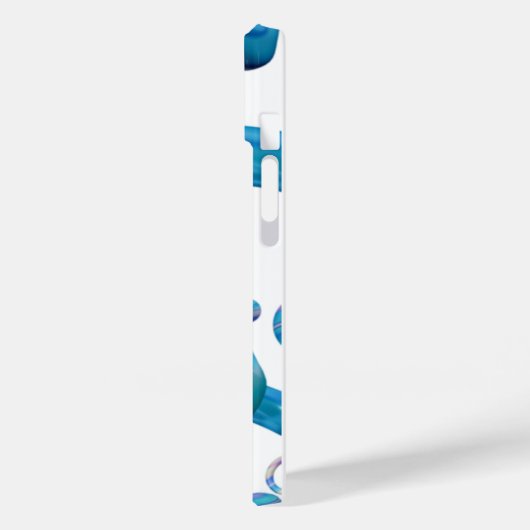 Blue Abstract Designs Mobile Lovers Case-Mate iPhone Hülle (Rückseite / Links)