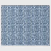 Blue Abstract Geometric Design Geschenkpapier (Flach)