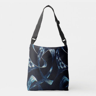 Blue Abstract Minimalist Crossbody bag Tragetaschen Mit Langen Trägern