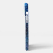 Blue Abstract Motivational iPhone 13 Pro Max Case Hülle (Linke Seite)