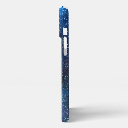 Blue Abstract Motivational iPhone 13 Pro Max Case Hülle (Linke Seite)