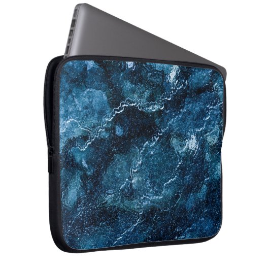 Blue Abstrakt Art Laptop Sleeve (Vorne Rechts)