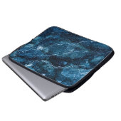 Blue Abstrakt Art Laptop Sleeve (Vorne Knopf)