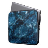 Blue Abstrakt Art Laptop Sleeve (Vorderseite Links)