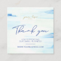 Blue Abstrakt Art Unique Business Vielen Dank Beil