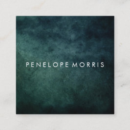 Blue Abstrakt Beauty Stylist Quadratische Visitenkarte