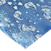 Blue Abstrakt Bubbles Water and Ice Table Runner Kurzer Tischläufer (Ecke)