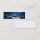 Blue abstrakt Business Notebook-01 Mini Visitenkarte (Vorne/Hinten)