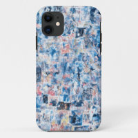 Blue Abstrakt Collage Mobile Case