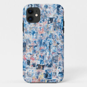 Blue Abstrakt Collage Mobile Case