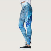 Blue abstrakt Fluid art #01 Leggings (Links)