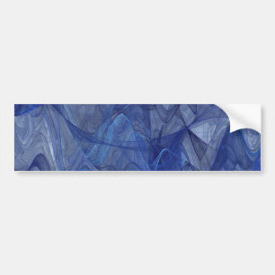 Blue Abstrakt Fraktal Background Autoaufkleber