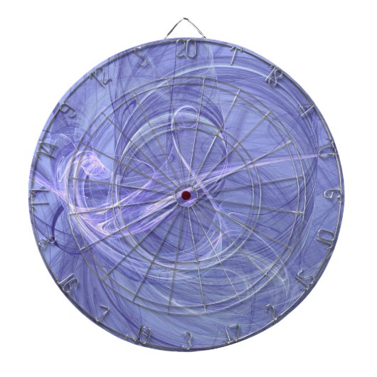 Blue Abstrakt Fraktal Dart Board Dartscheibe (vorne)