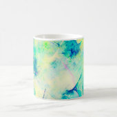 Blue abstrakt Fraktal Hintergrund 3d rendering3d, Kaffeetasse (Mittel)