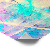 Blue abstrakt Fraktal Hintergrund 3d rendering3d, Poster (Ecke)