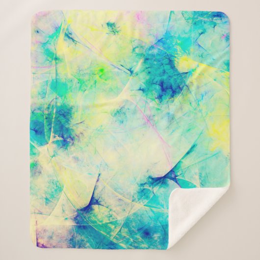 Blue abstrakt Fraktal Hintergrund 3d rendering3d, Sherpadecke (Vorderseite)